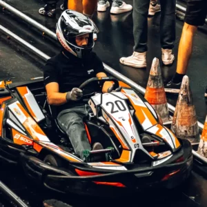 Inkart winter GP karting race tijdens de winter