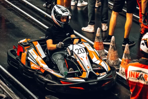 Inkart winter GP karting race tijdens de winter