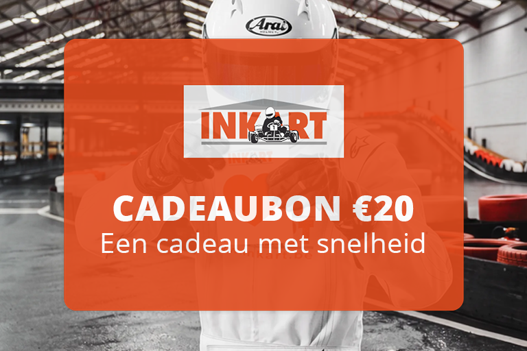 Inkart karting cadeaubon van €20 geven
