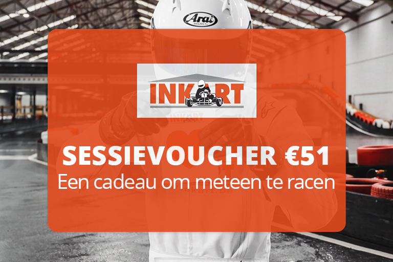 Inkart karting sessievoucher van €51 geven